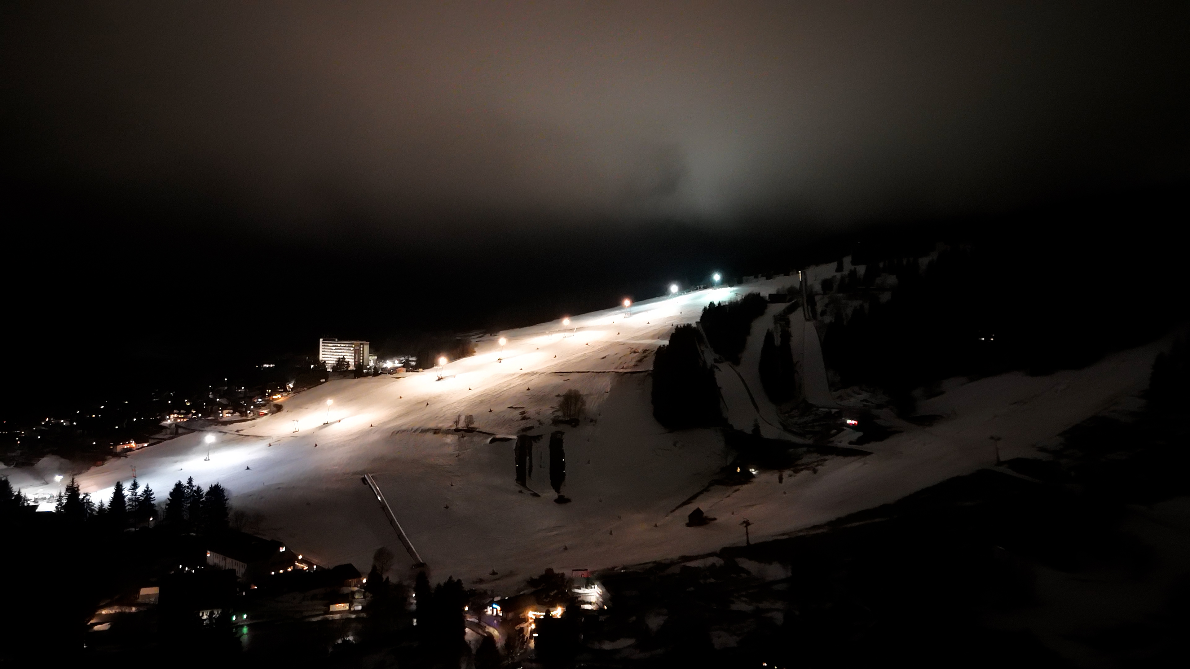 Nachtskilauf im Januar